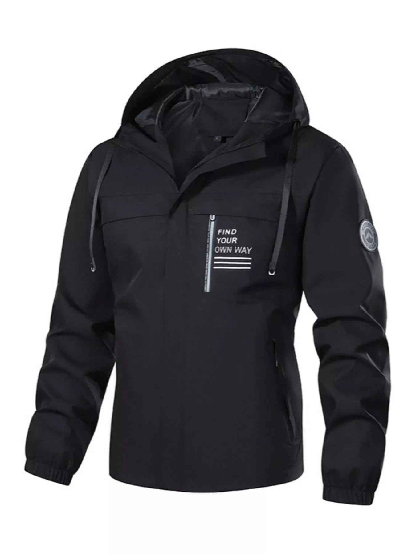 Men's Plus Size Waterproof Hooded Outdoor Jacket