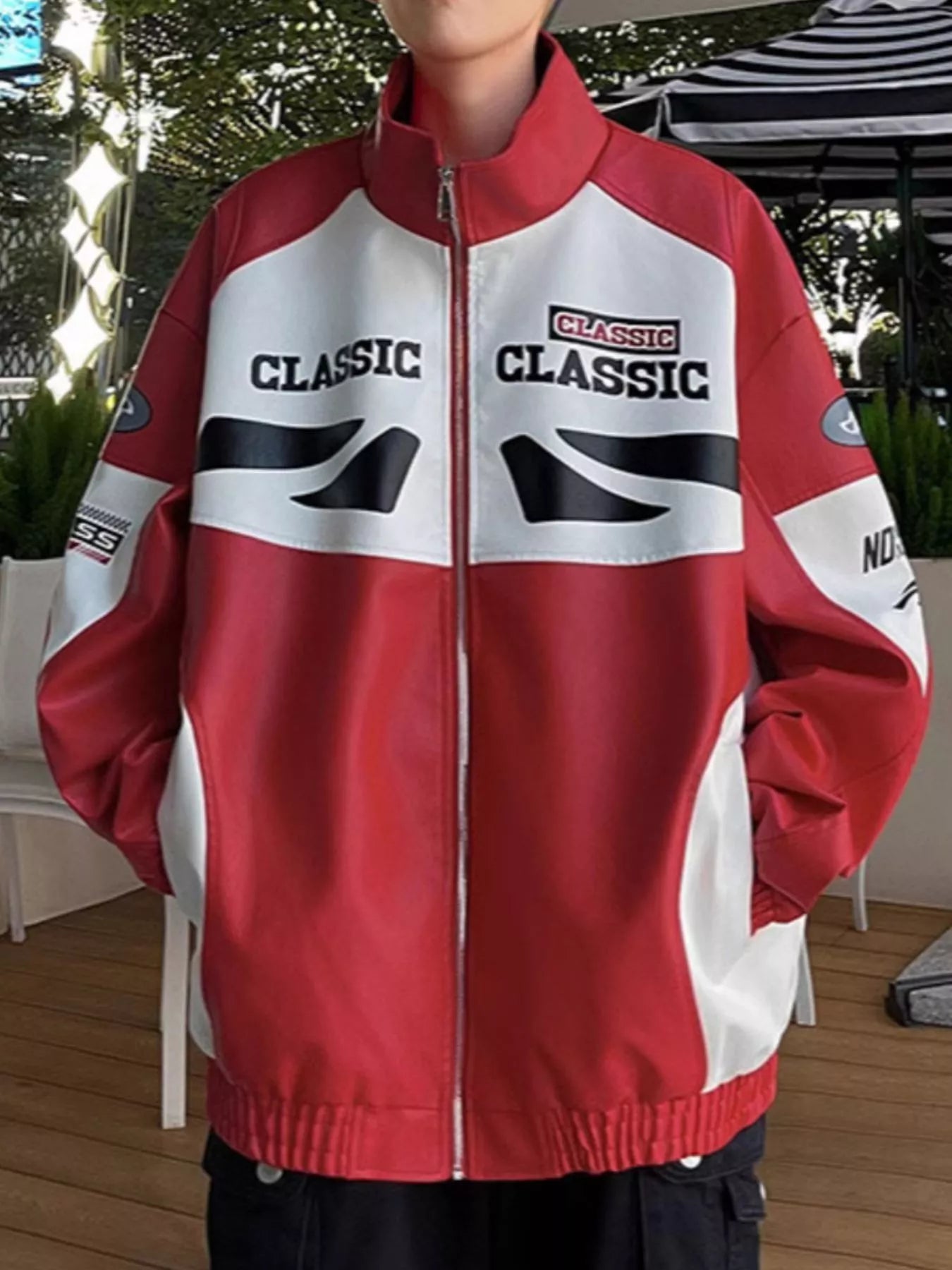 Men's Plus Size Zip Up Long Sleeve Jacket