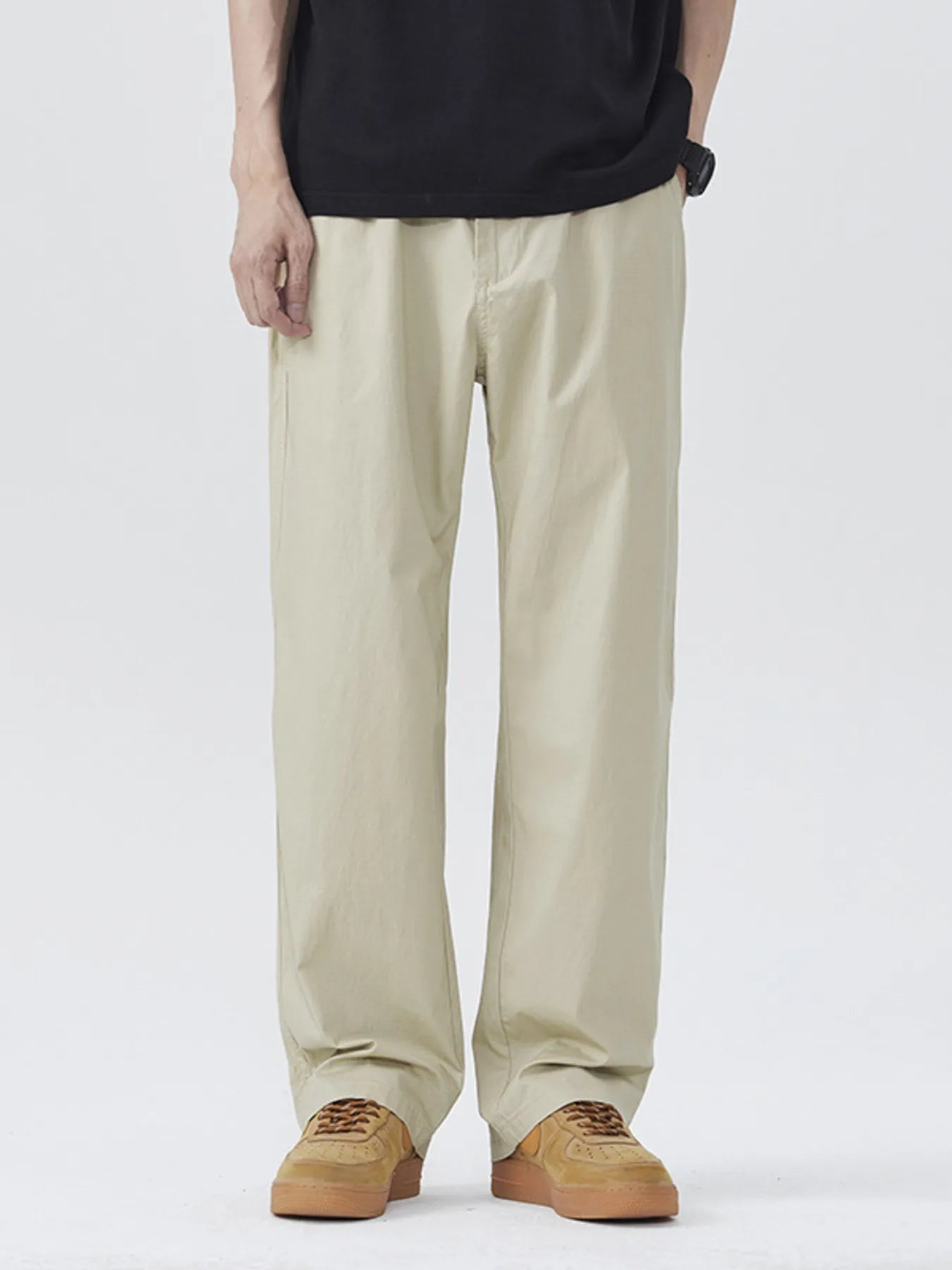 Men's Full Size Casual Loose Fit Wide Leg Pants Plus Size