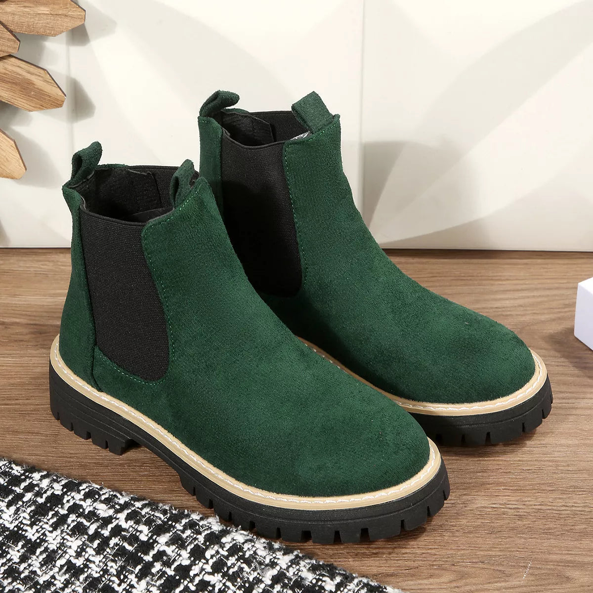 Round Toe Ankle Boots