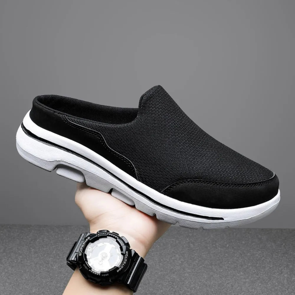 Round Toe Flats Mesh Slip On