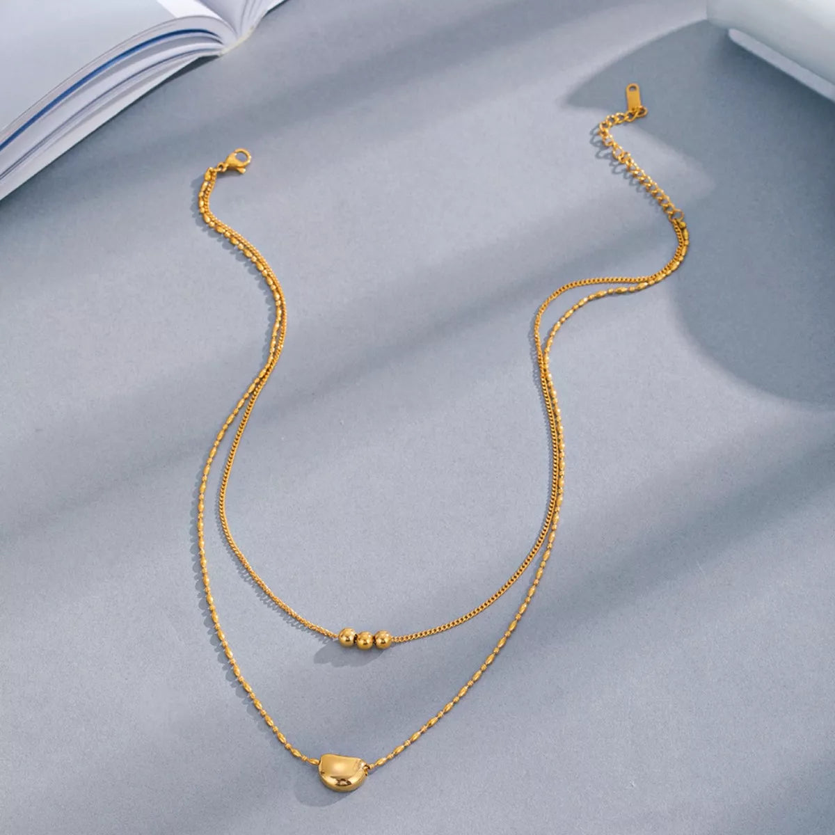 18K Gold-Plated Double Layered Necklace