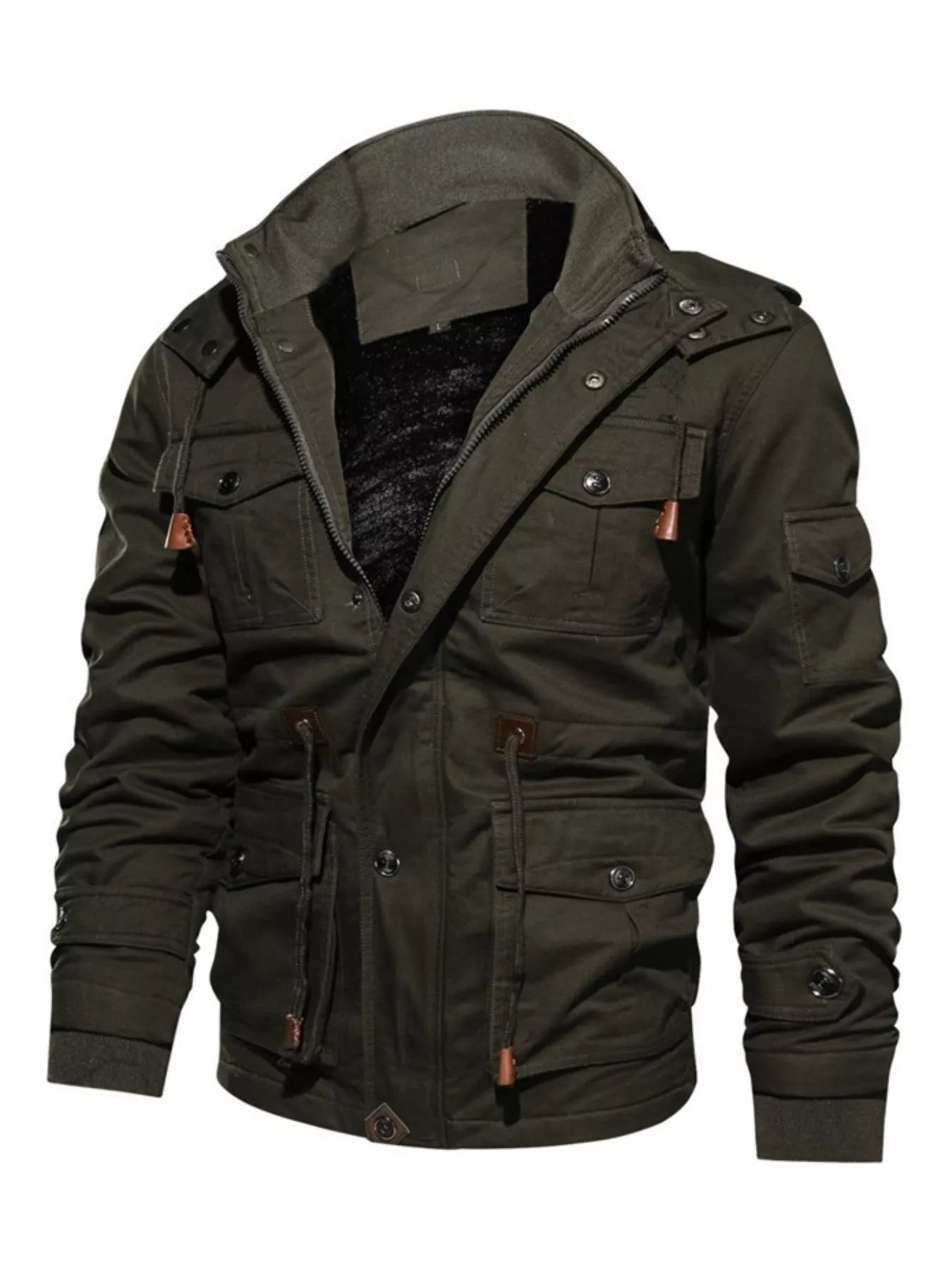 Men's Plus Size Zip Up Warm Winter Coat