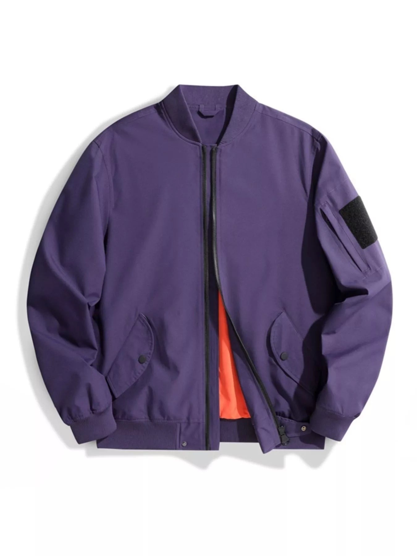 Men's Plus Size Zip Up Long Sleeve Jacket