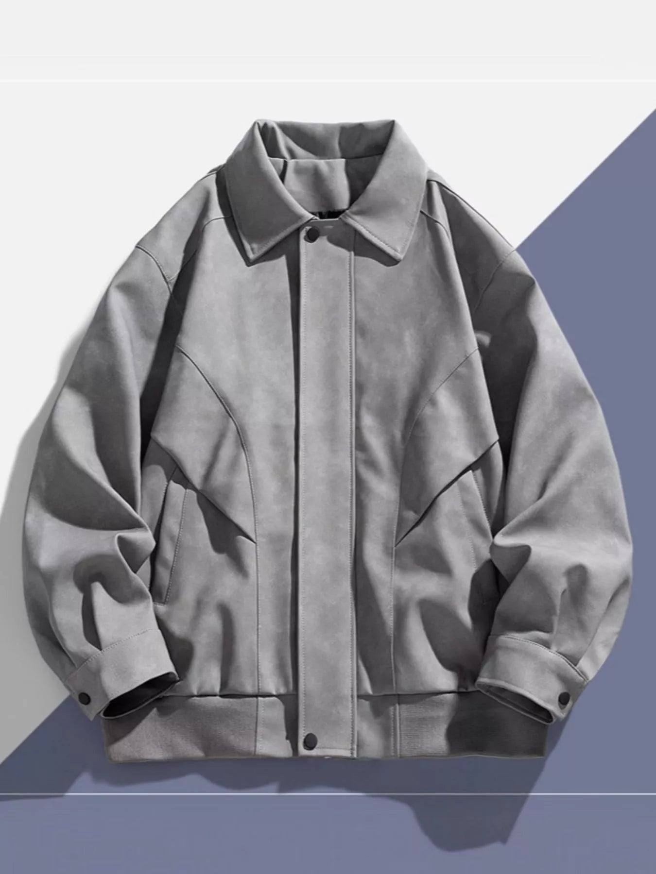 Men's Plus Size Long Sleeve Casual Jacket