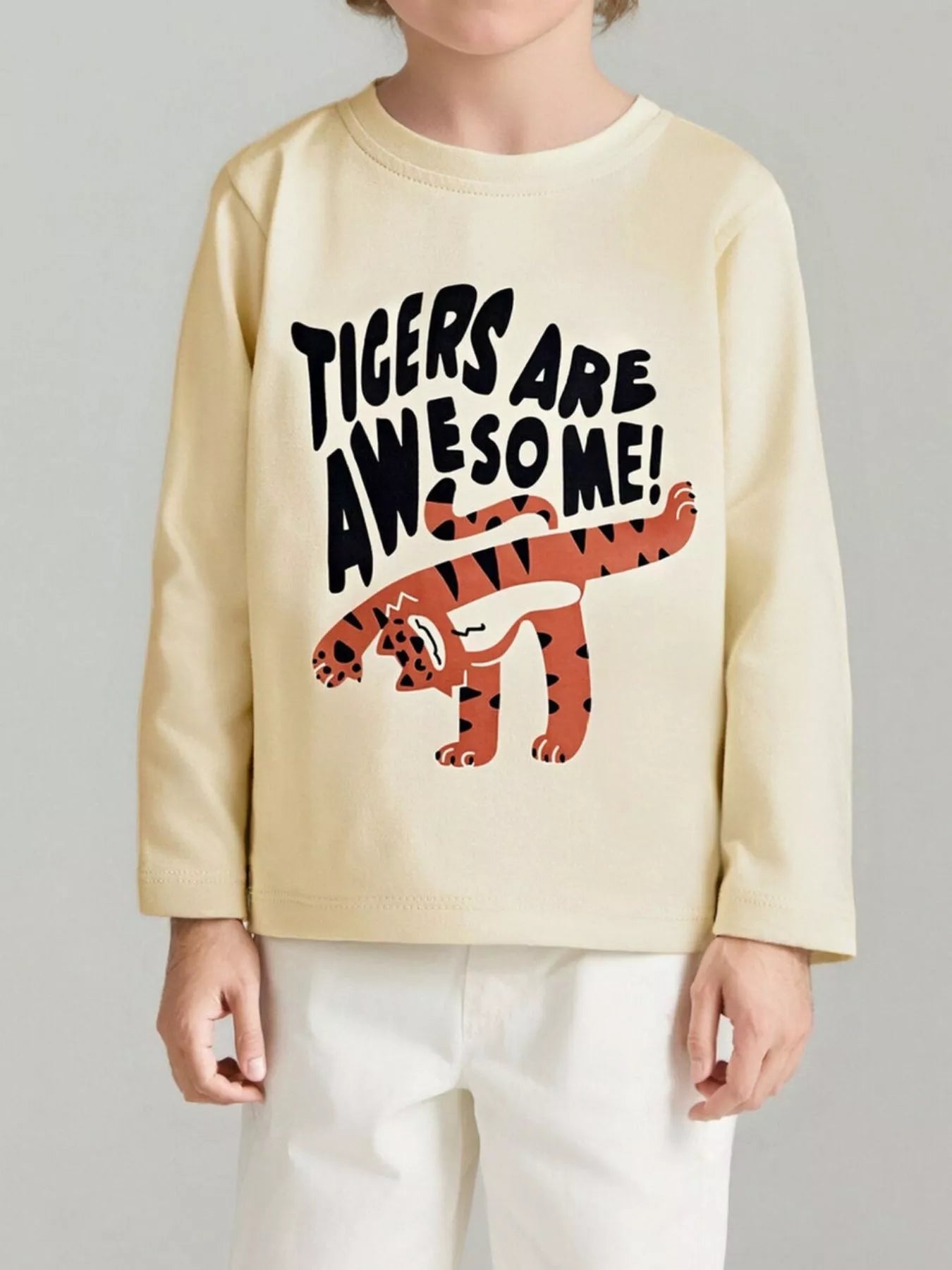 Children's Tigers Graphic Long Sleeve T-Shirt