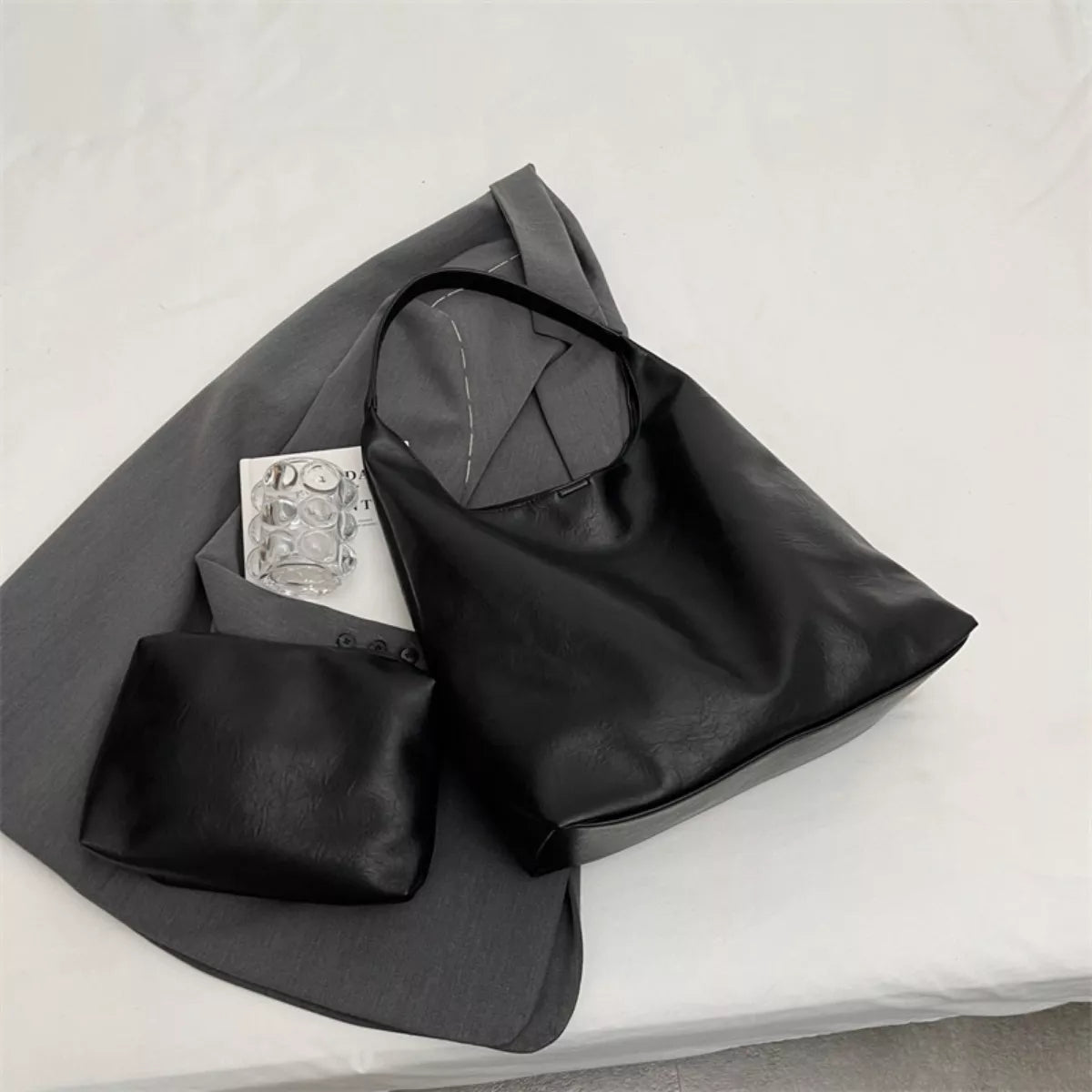 Lightweight Leather Tote Bag