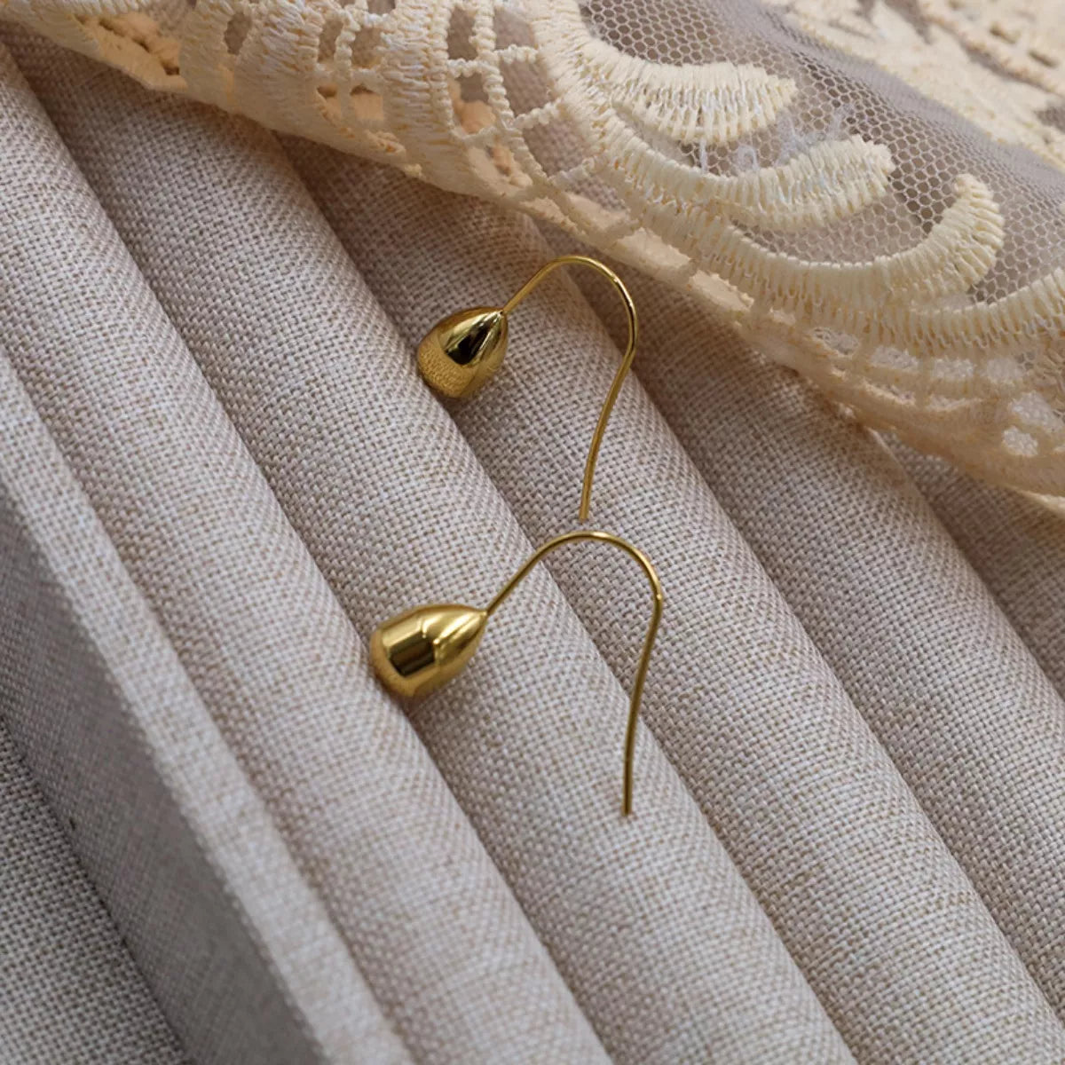 18K Gold-Plated Teardrop Earrings