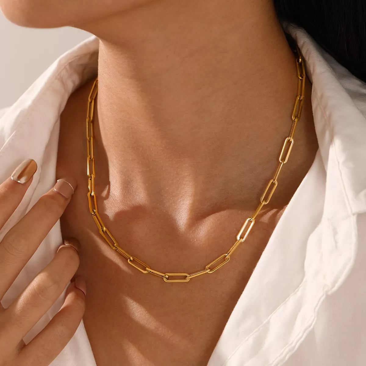 18K Gold-Plated Chain Necklace