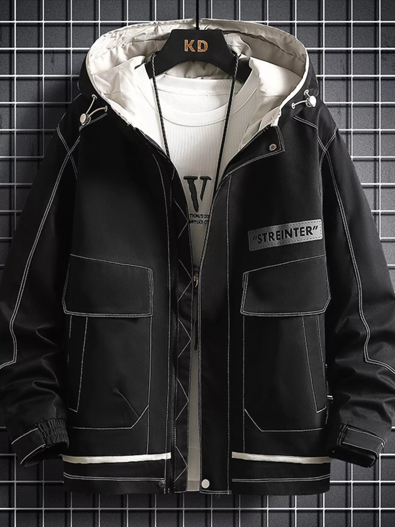 Men's Plus Size Hooded Casual Lightweight Jacket