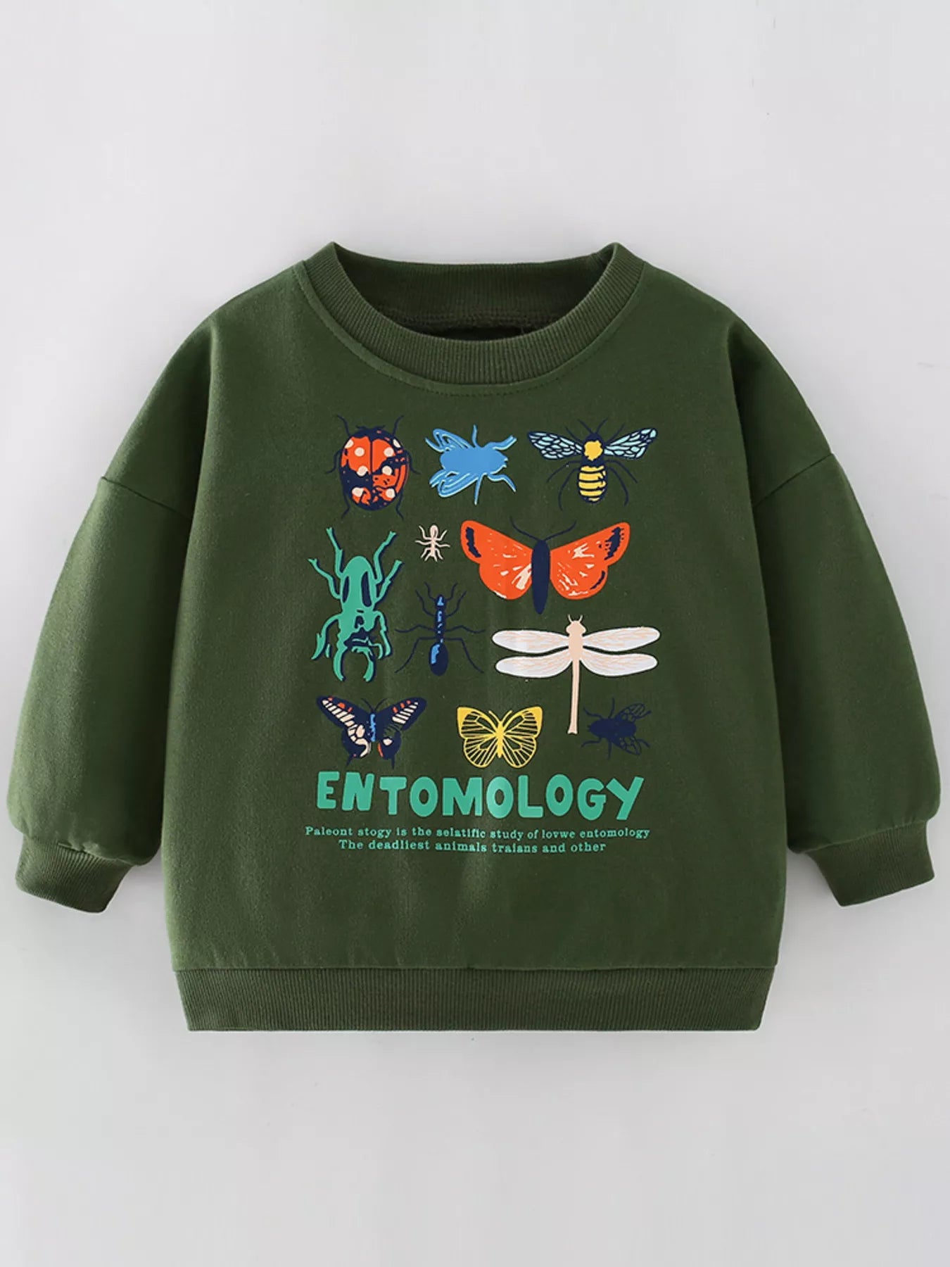Children's Butterfly Crew Neck Sweatshirt