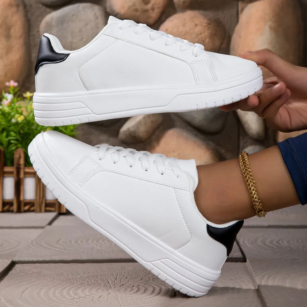 Round Toe Platform Sneakers