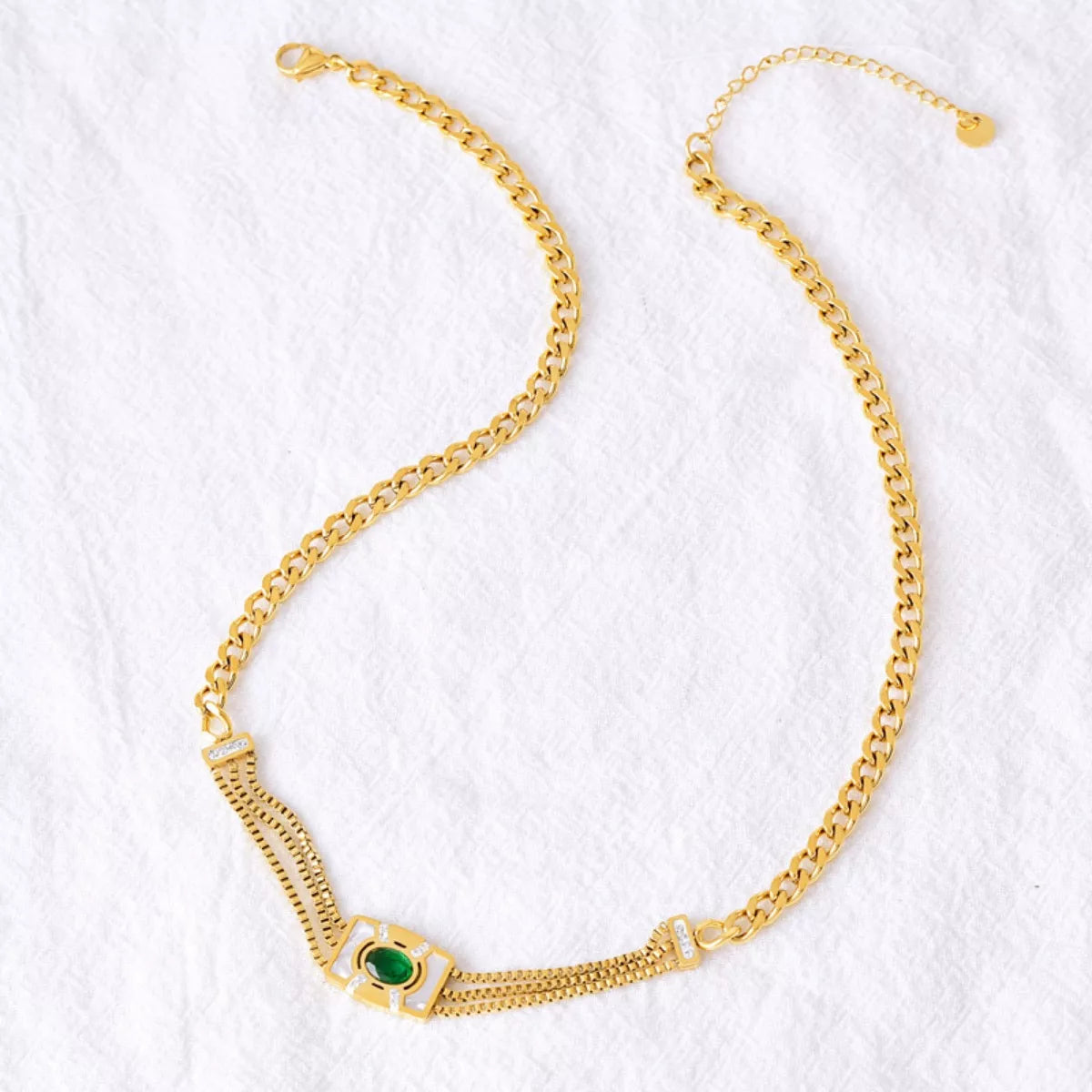 18K Gold-Plated Geometric Necklace