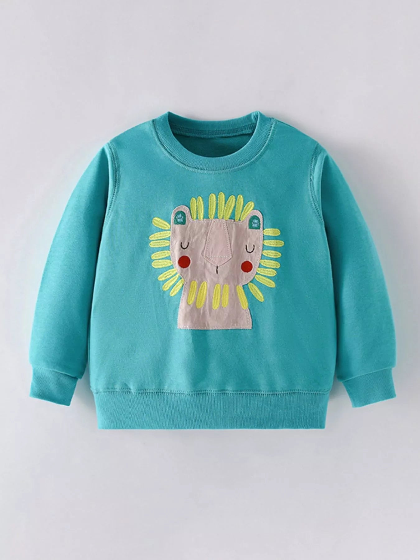 Children's Cute Lion Crewneck Sweatshirt