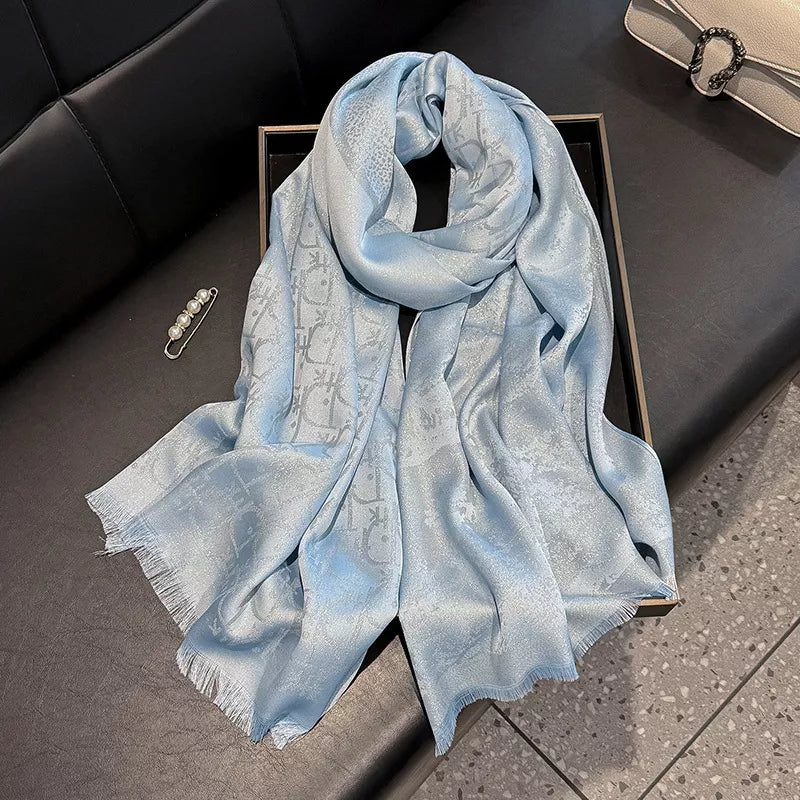 Raw Hem Warm Scarf