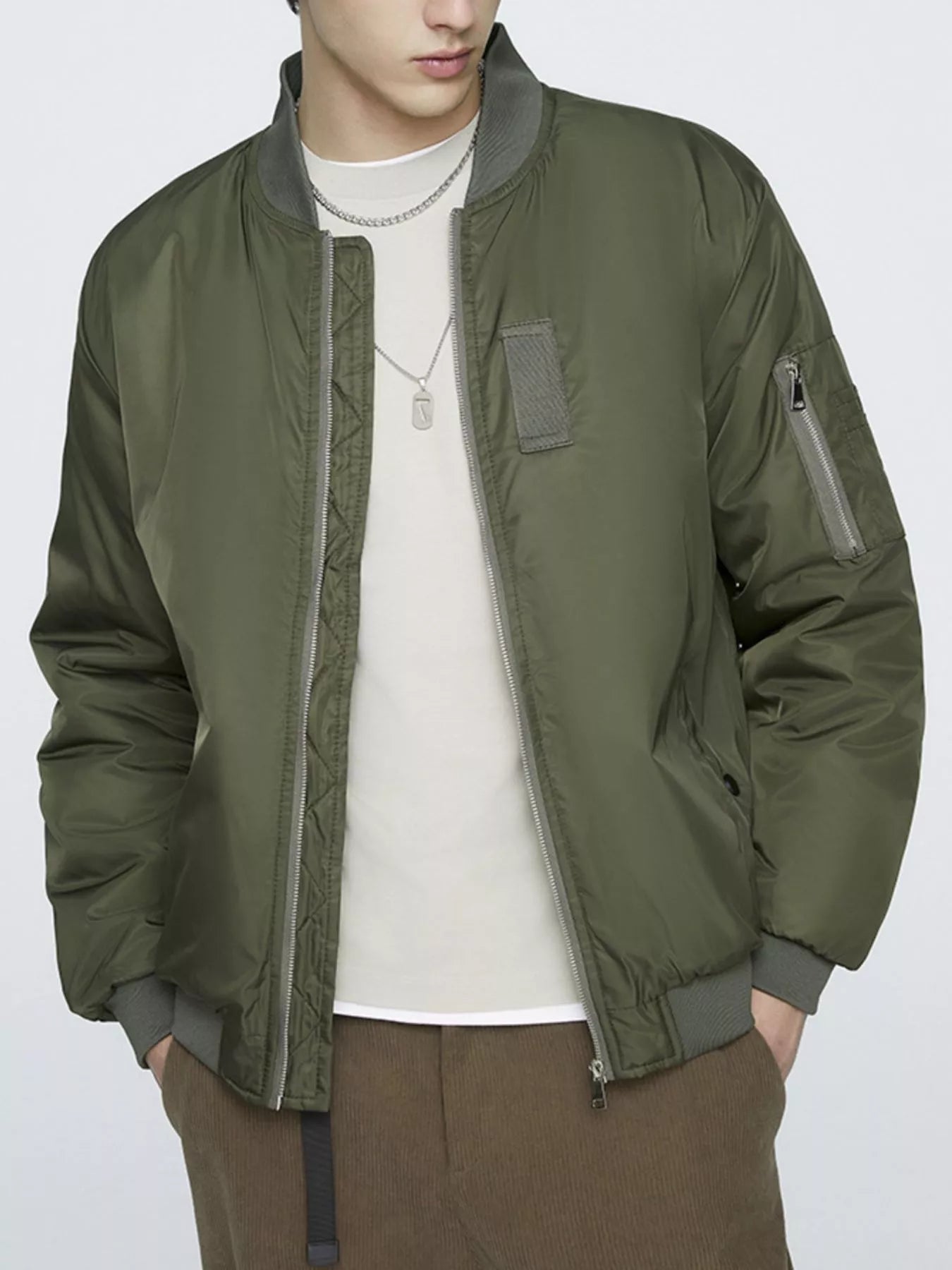 Men's Plus Size Lightweight Bomber Jacket