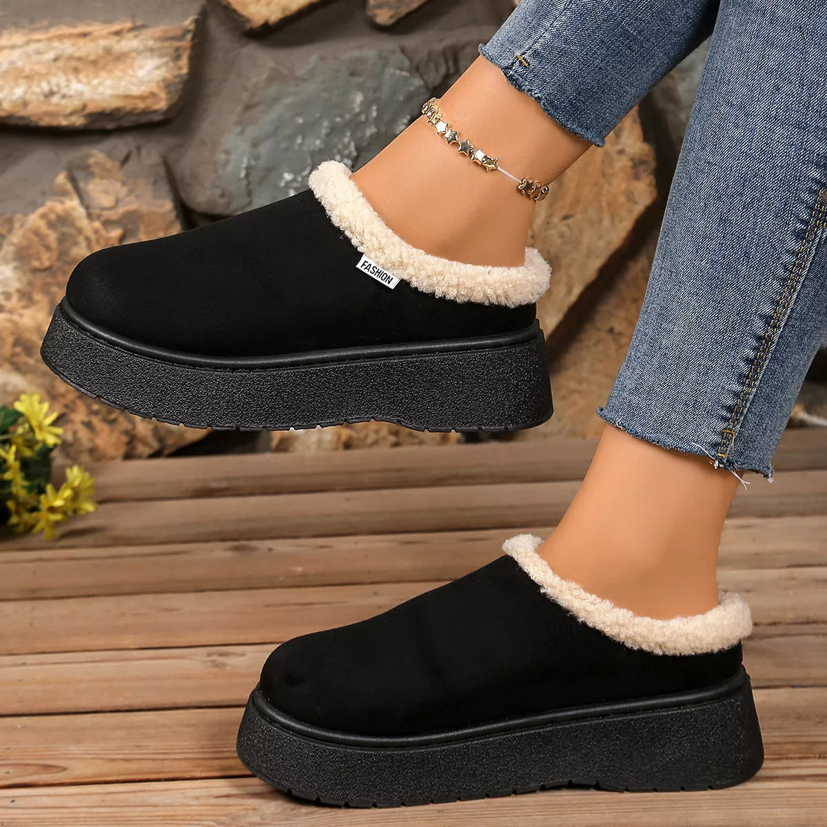 Plush Lined Platform Boots