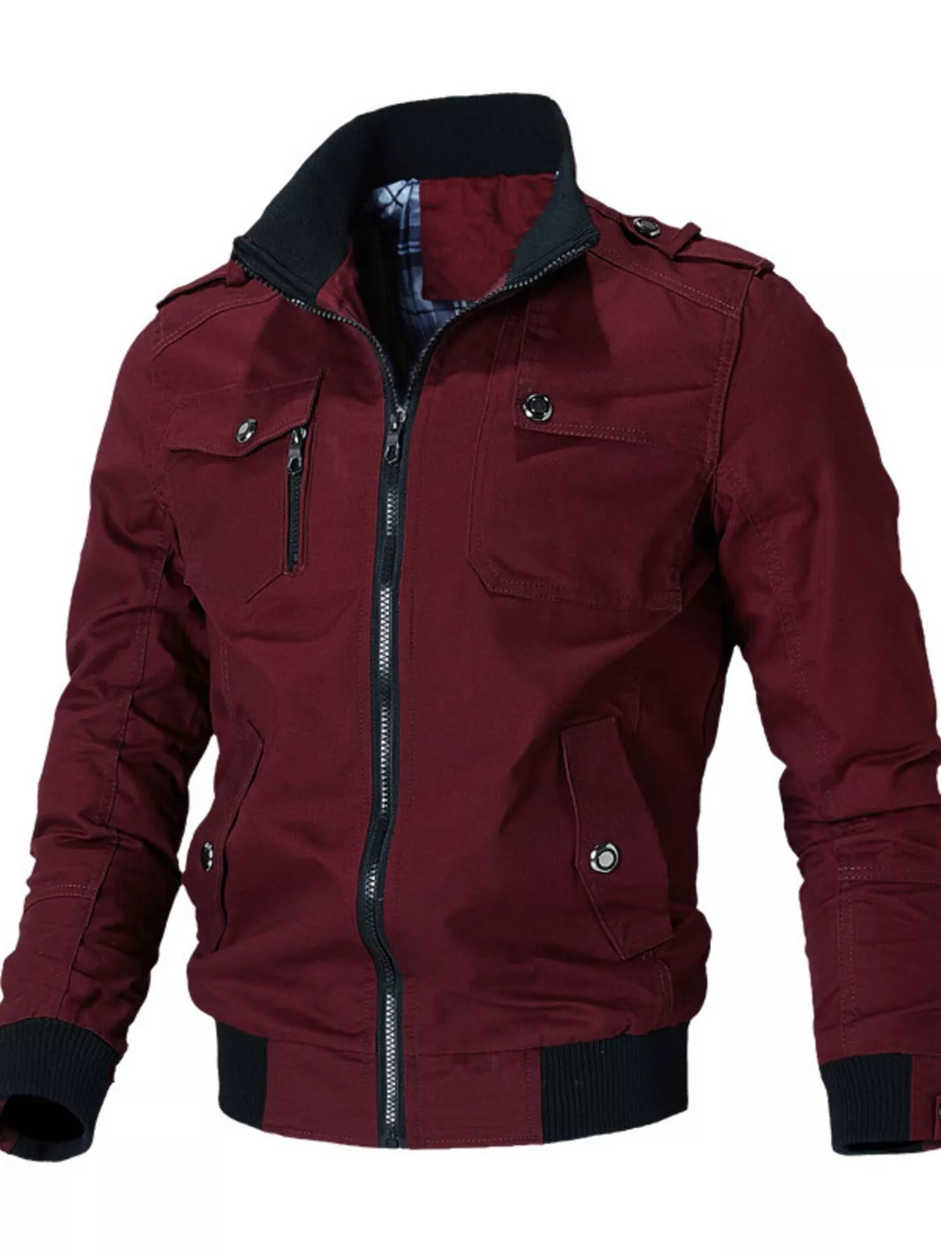 Men's Plus Size Casual Zip Up Lightweight Jacket