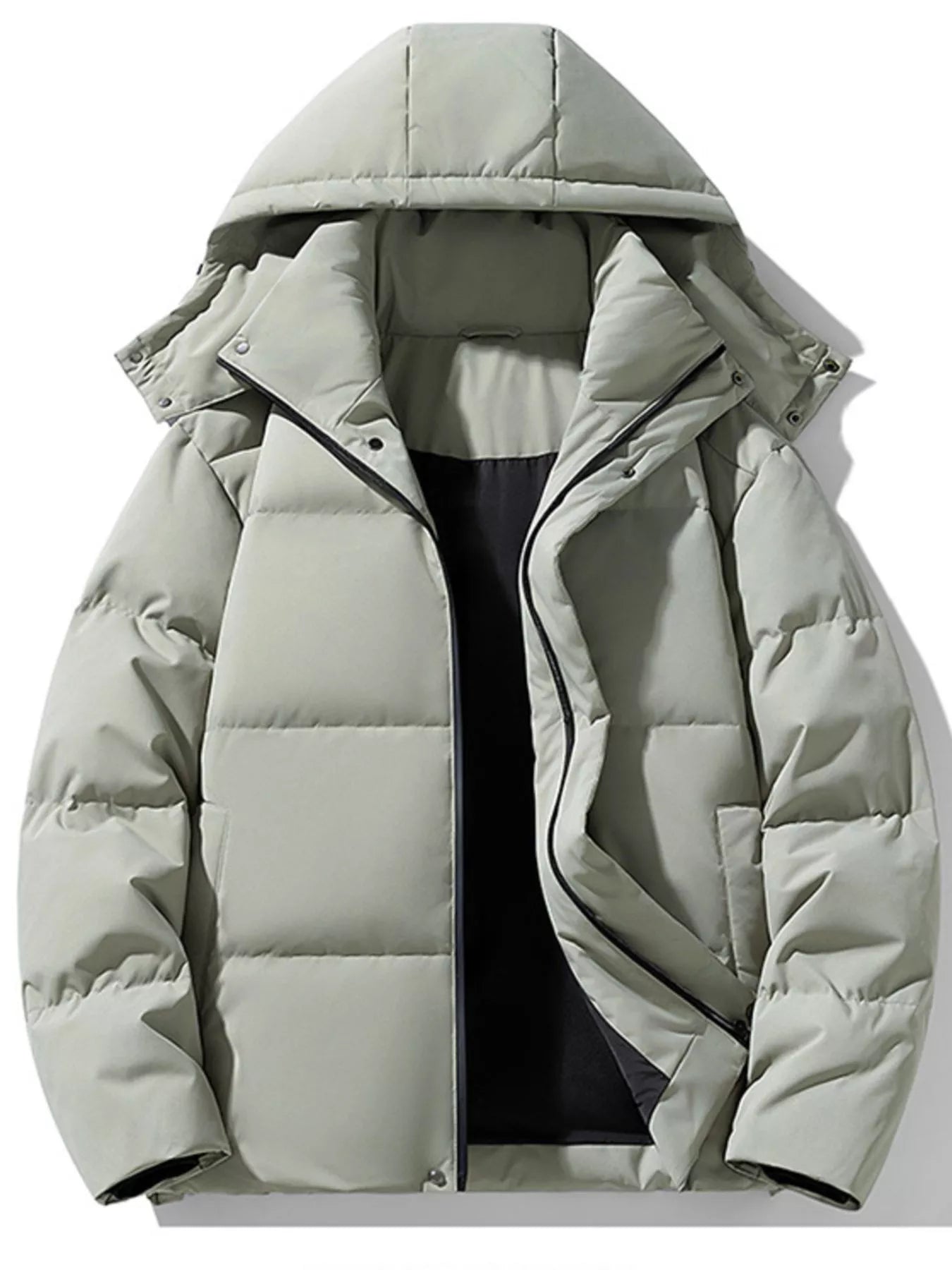 Men's Plus Size Hooded Padded Winter Coat