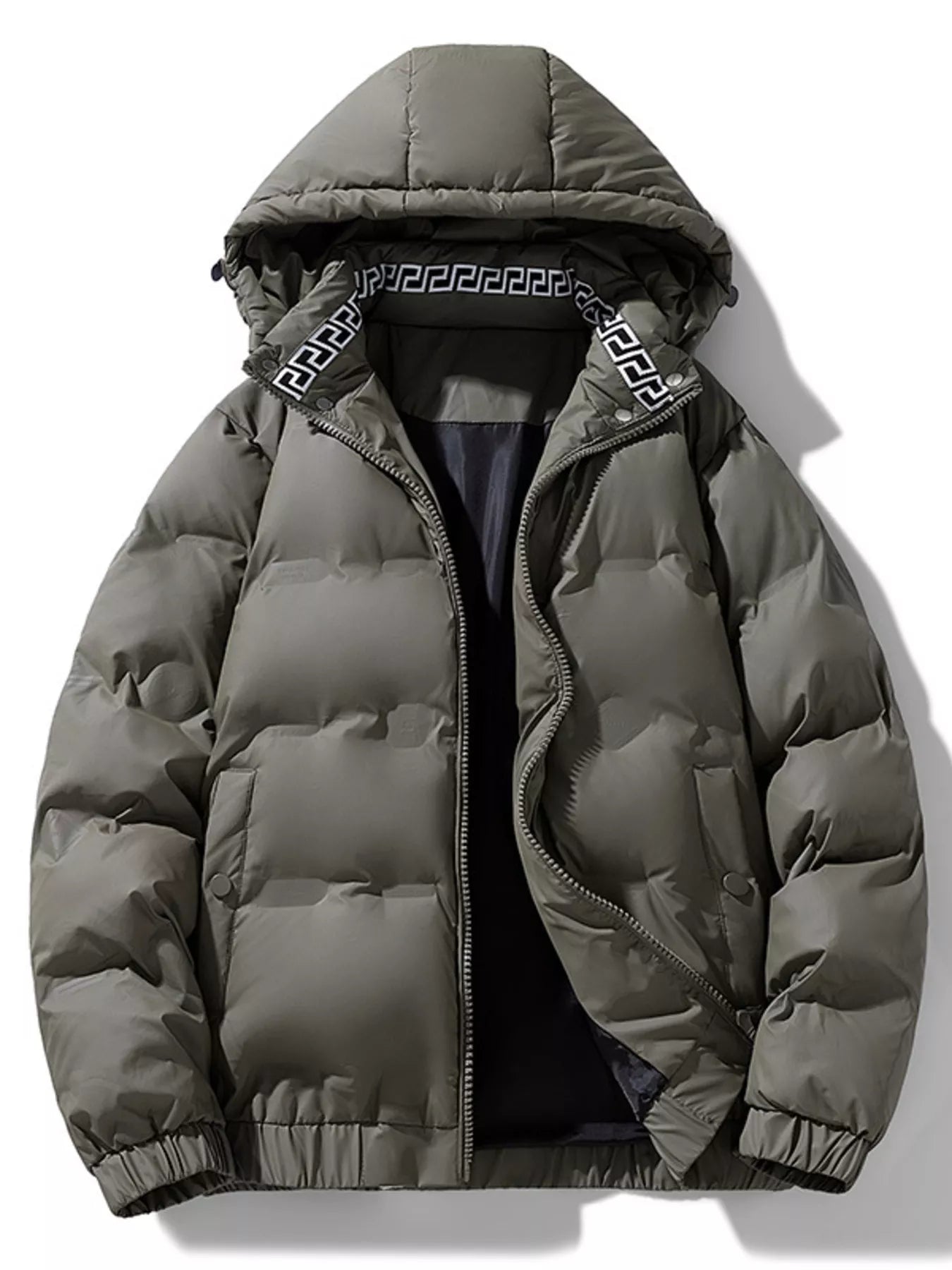 Men's Plus Size Hooded Padded Winter Coat