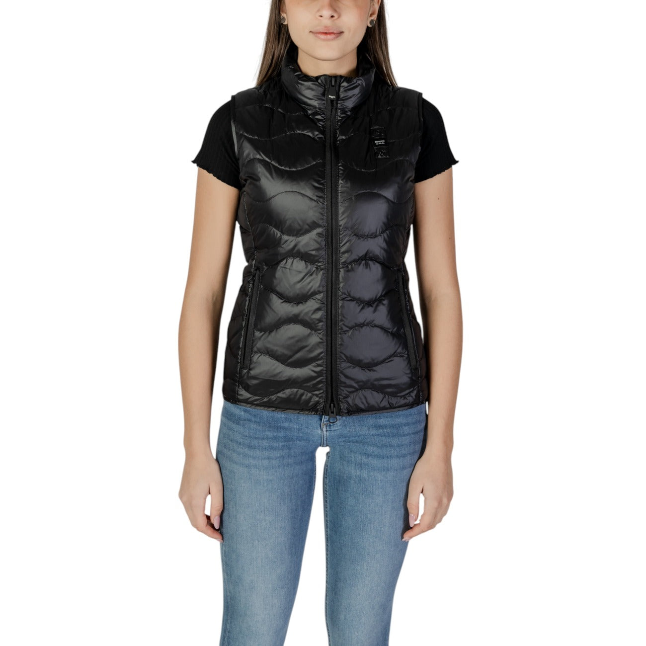 Blauer Gilet Donna